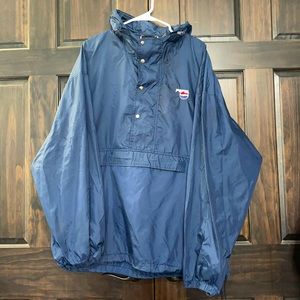 Vintage 1990s Pepsi soda pull over parka raincoat